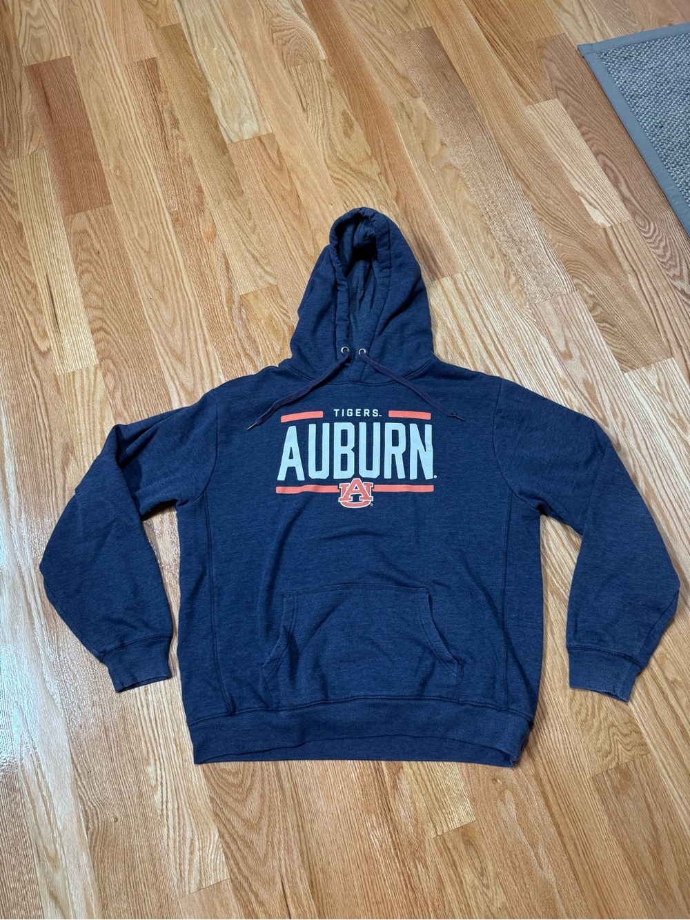 League Auburn Tigers Navy Pullover Hoodie Mens Size XL NCAA Fan Apparel